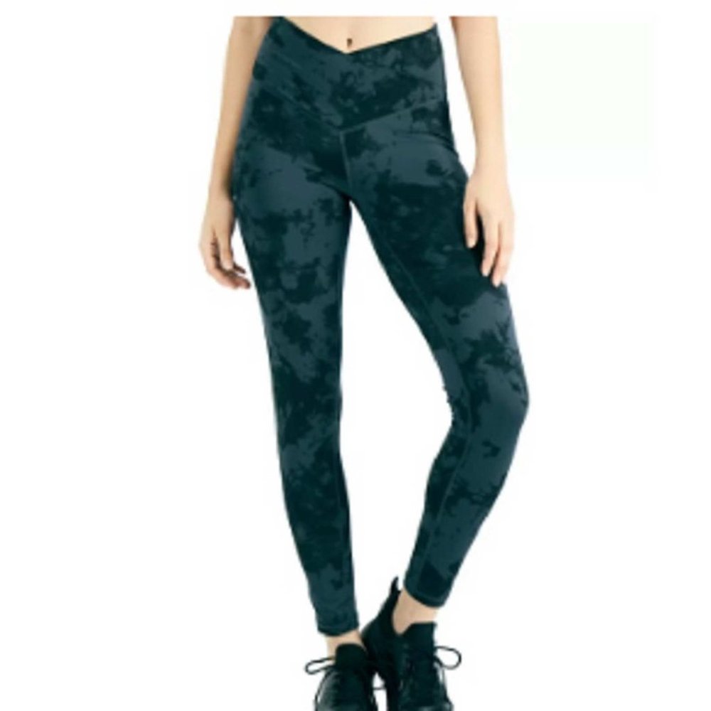 Jenni On Repeat Crossover Full Length Tie Dye Legging SMALL (866)